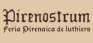 Feria Pirenaica de Luthiers - Pirenostrum - Boltaña
